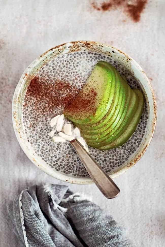 Healthful Apple Cinnamon Chia Seed Pudding