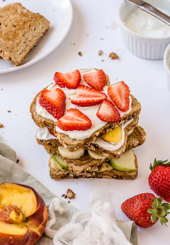 Strawberry and Cream Cheese Toast Topping